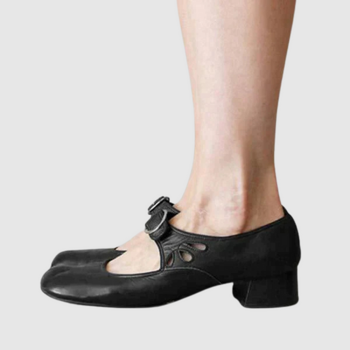 Women’s Heels Shoes with Cushioned Insole and Elastic Side Panels