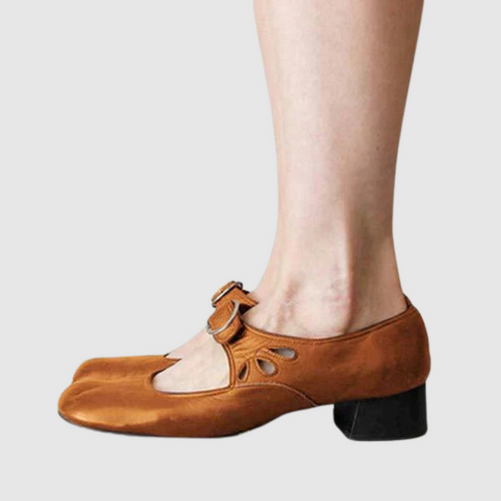Women’s Heels Shoes with Cushioned Insole and Elastic Side Panels