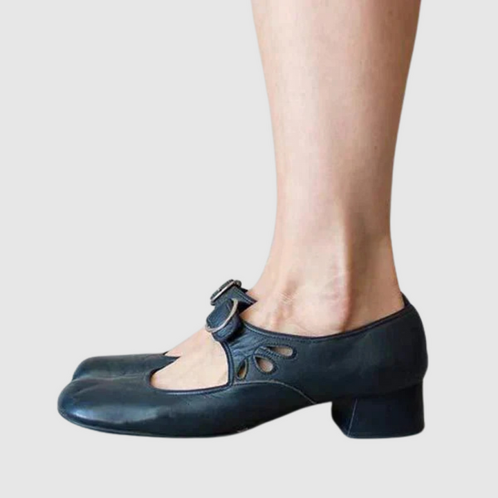 Women’s Heels Shoes with Cushioned Insole and Elastic Side Panels
