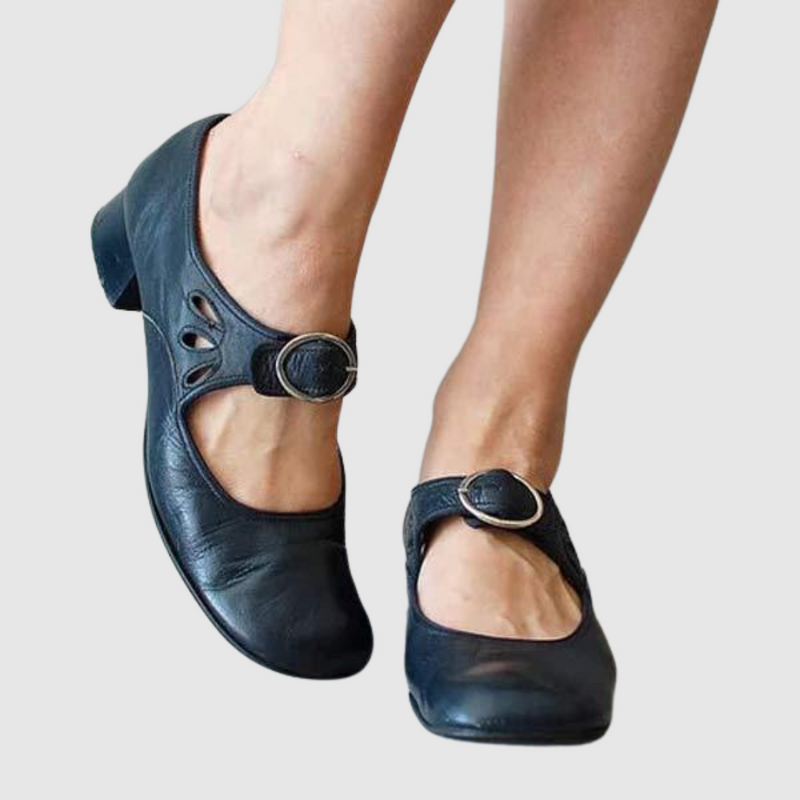 Women’s Heels Shoes with Cushioned Insole and Elastic Side Panels