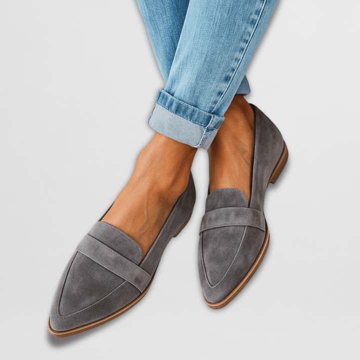 Women’s Loafers with Suede and Cushioned Insole