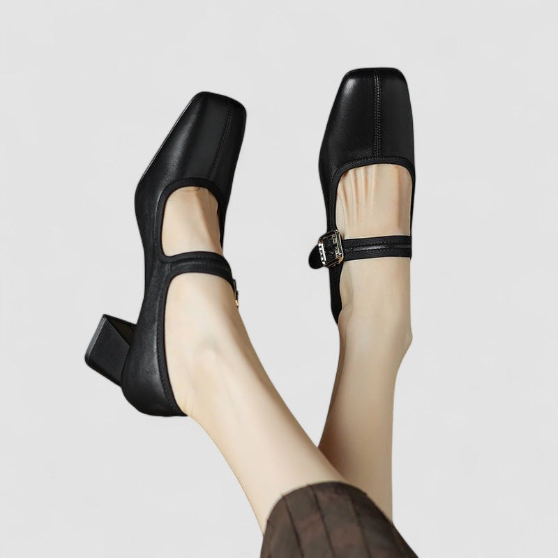 Women’s Mary Jane Shoes with Strap Design