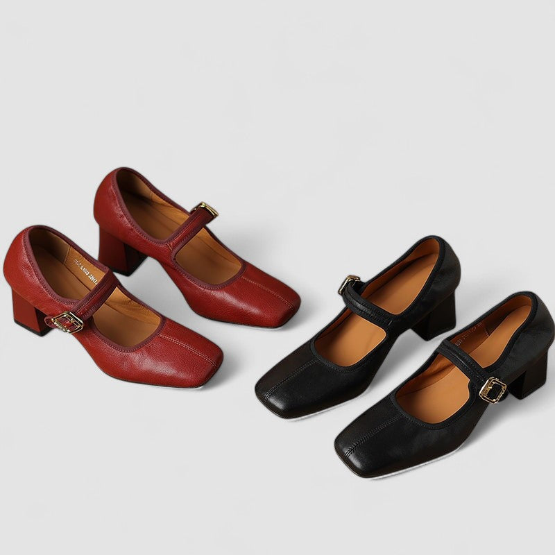 Women’s Mary Jane Shoes with Strap Design