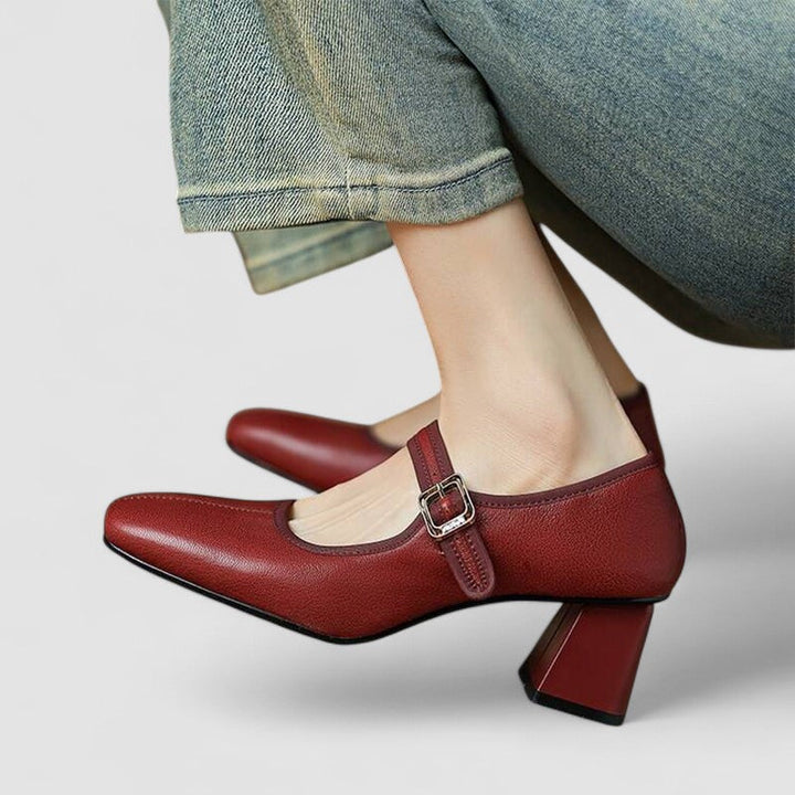 Women’s Mary Jane Shoes with Strap Design