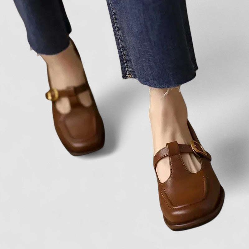 Women’s Mary Jane Shoes with T-strap Design