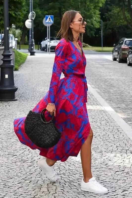 Women’s Midi Dress with Flattering Silhouette and Versatile Design