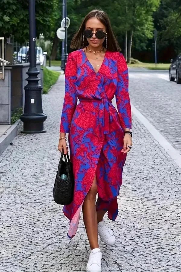 Women’s Midi Dress with Flattering Silhouette and Versatile Design