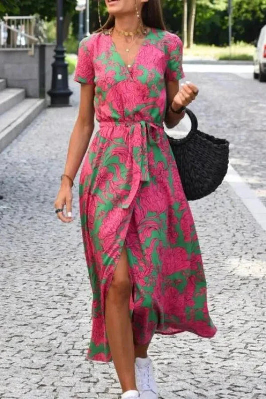 Women’s Midi Dress with Flattering Silhouette and Versatile Design