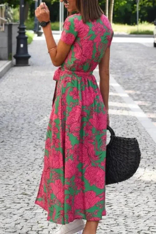 Women’s Midi Dress with Flattering Silhouette and Versatile Design