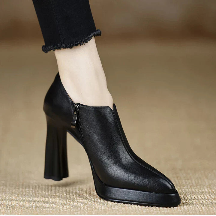 Women’s Slingback Heels with Pointed Toe and Strap Closure