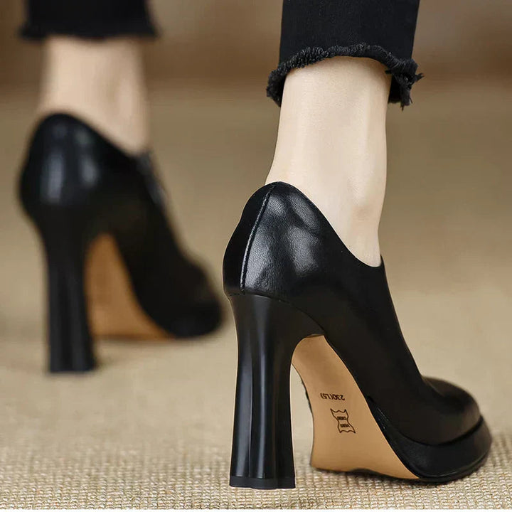 Women’s Slingback Heels with Pointed Toe and Strap Closure