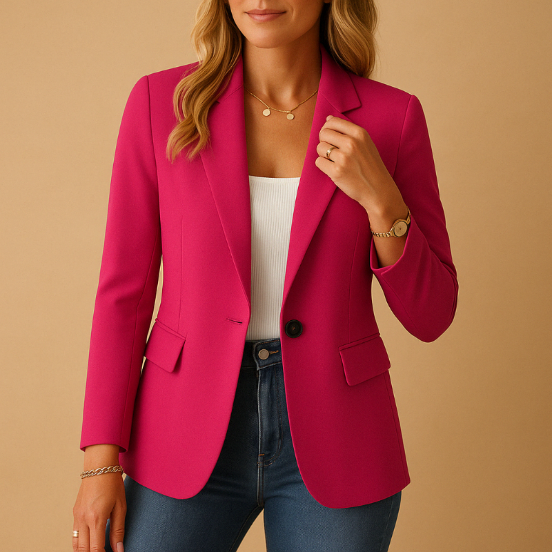 Women’s Blazer with Tailored Fit and Long Sleeves