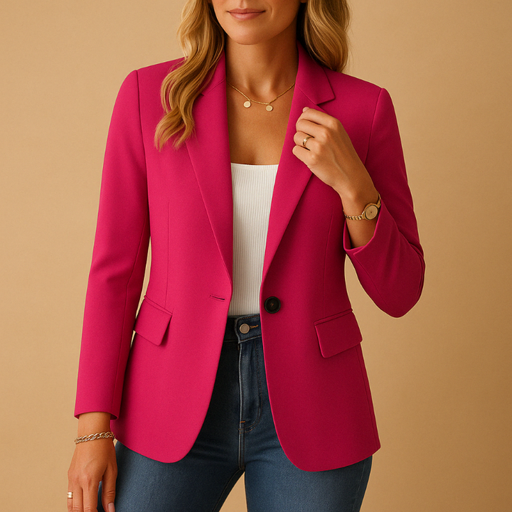 Women’s Blazer with Tailored Fit and Long Sleeves