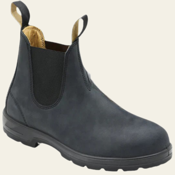 Women’s Chelsea Boots with Slip-On Design and Elastic Side Panels