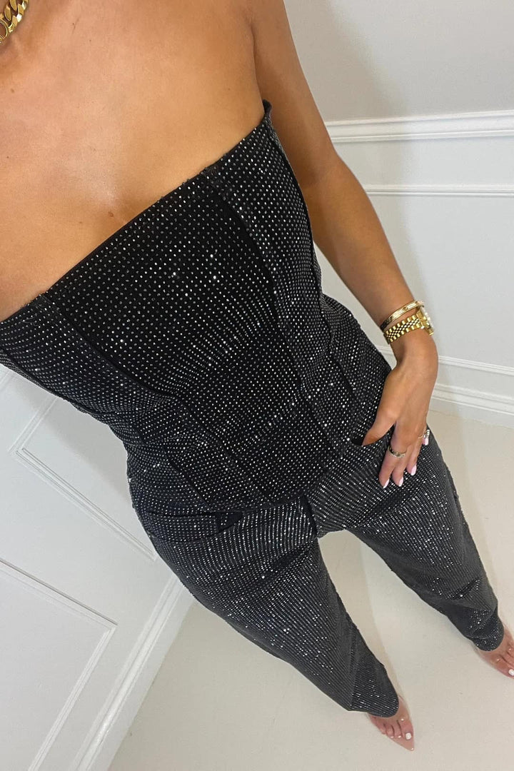 Women’s Jumpsuit with High-Waist Design and Top