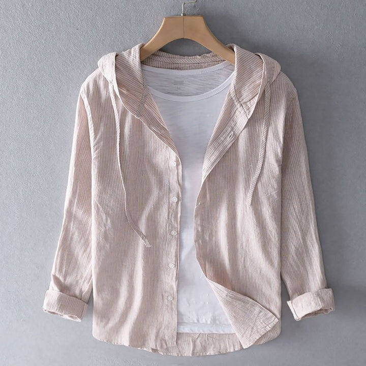 Women’s Hoodie with Button Placket and Relaxed Fit