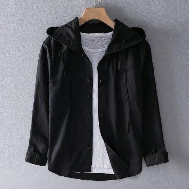 Women’s Hoodie with Button Placket and Relaxed Fit