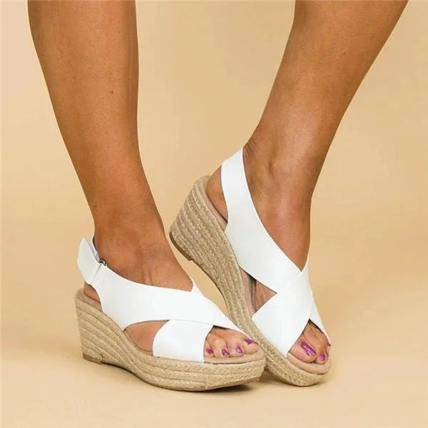 Women’s Sandals Wedge Espadrilles with Footbed