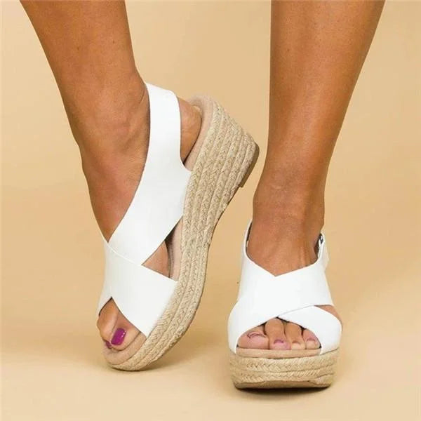 Women’s Sandals Wedge Espadrilles with Footbed
