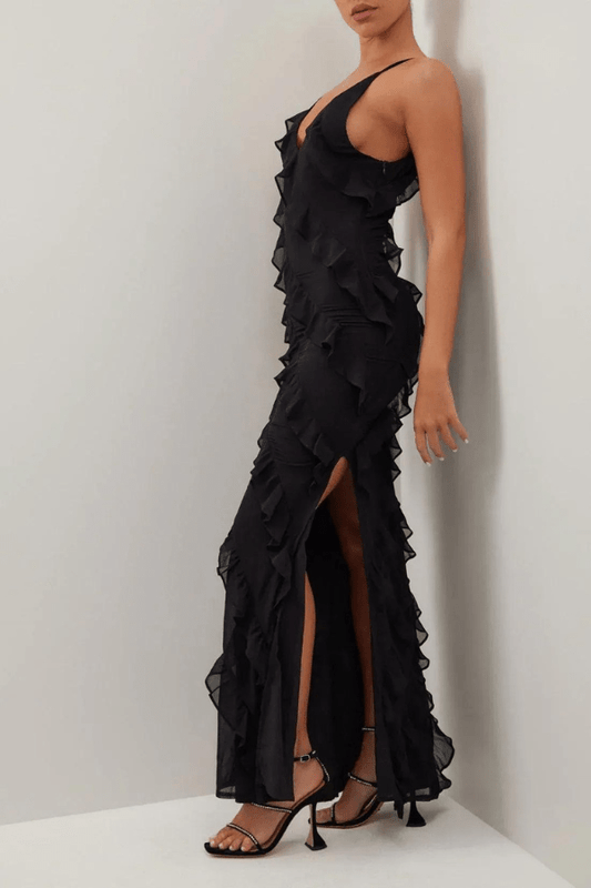Women’s Maxi Dress with Ruffle Detailing