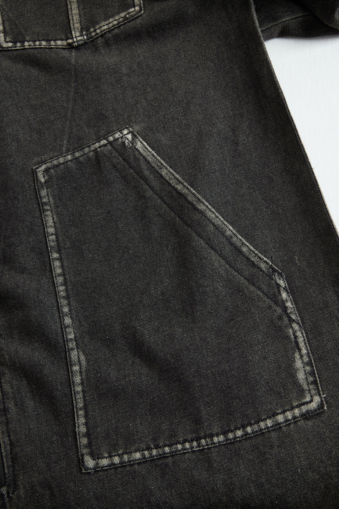 Women’s Denim Jumpsuit with Hooded Collar and Zipper Closure