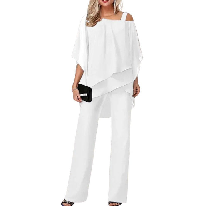 Women’s Formal Jumpsuit with Batwing Sleeves Design
