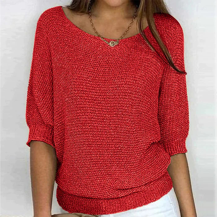 Women’s Jumper with Long Sleeves and Ribbed Hem