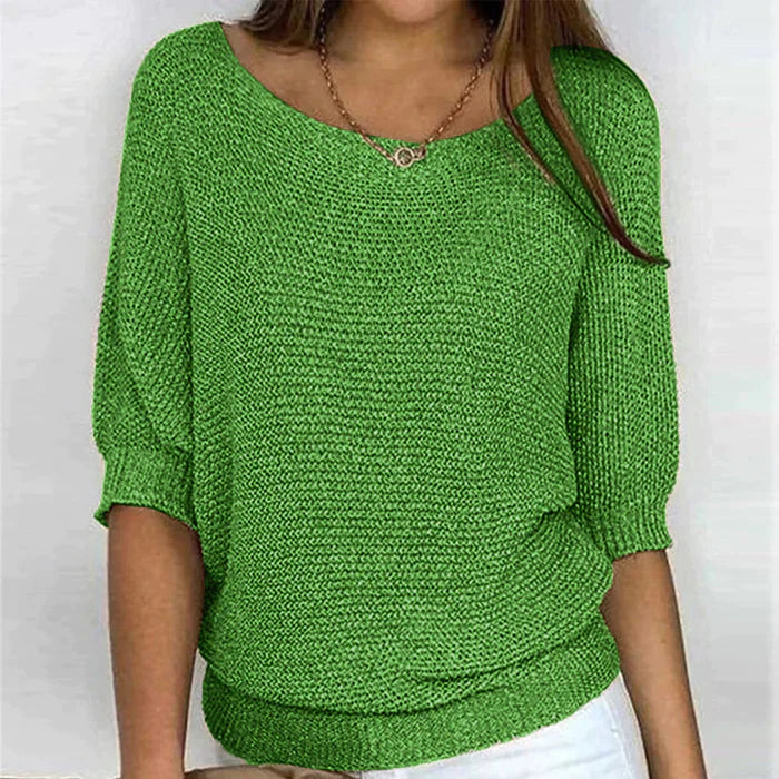 Women’s Jumper with Long Sleeves and Ribbed Hem