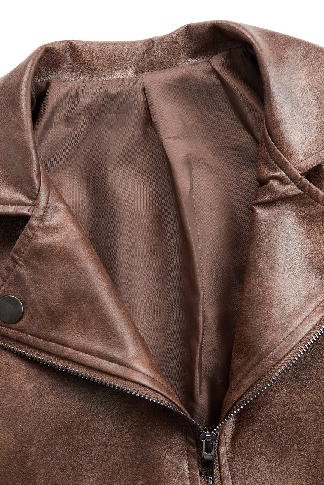 Women’s Lapel Vintage Jacket with Structured Lapel and Button Closure