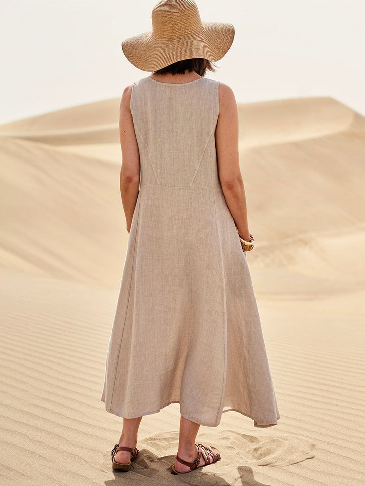 Women’s Maxi Dress with Pockets and Relaxed Fit
