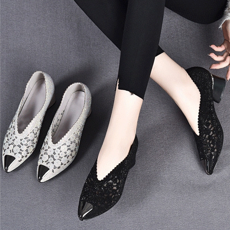 Women’s Sandals with Rhinestone Accents