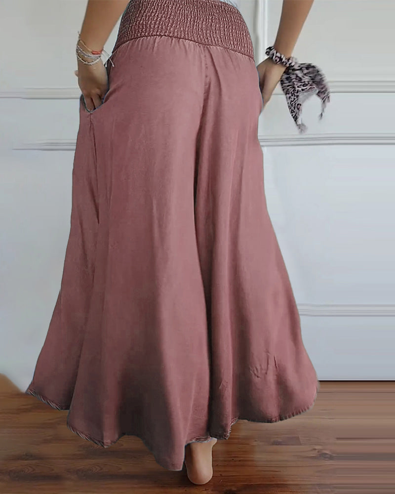 Women’s Wide-Leg Trousers with High Waist