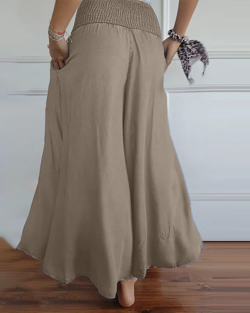 Women’s Wide-Leg Trousers with High Waist