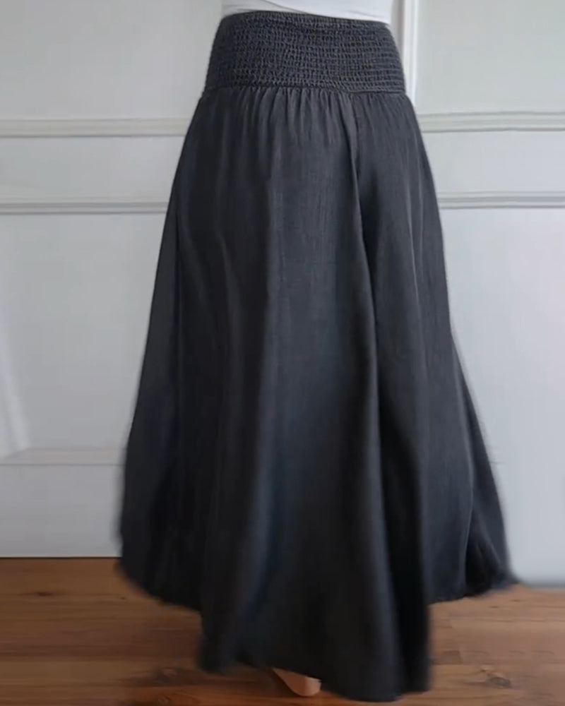 Women’s Wide-Leg Trousers with High Waist