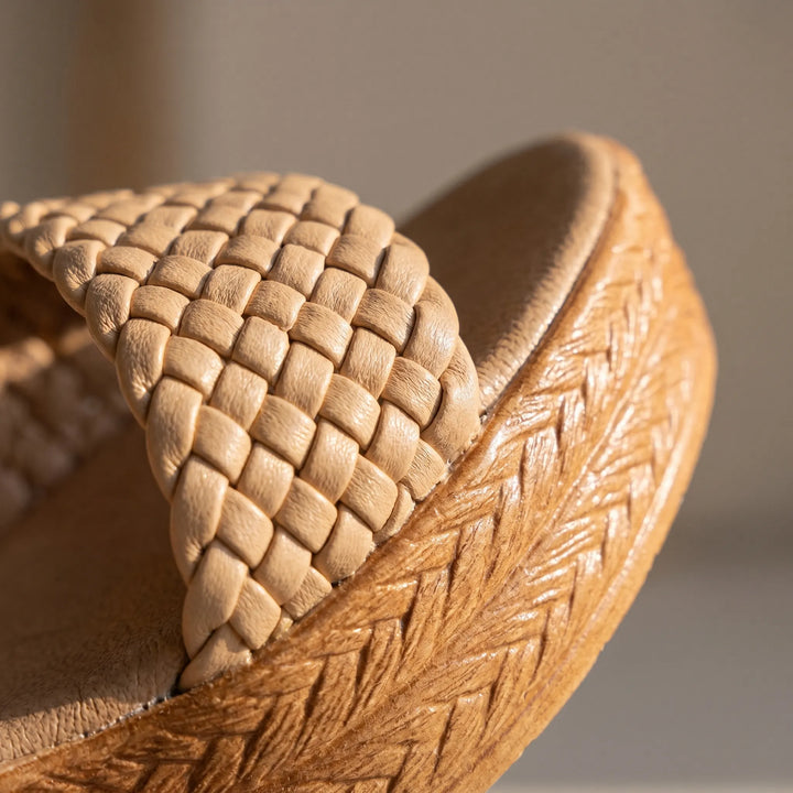 Wovella - Woven Toe-Strap Platform Sandal