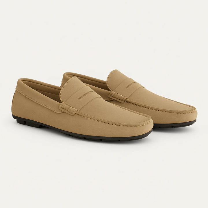 Men’s Loafers with Slip‑On Design and Insole Details
