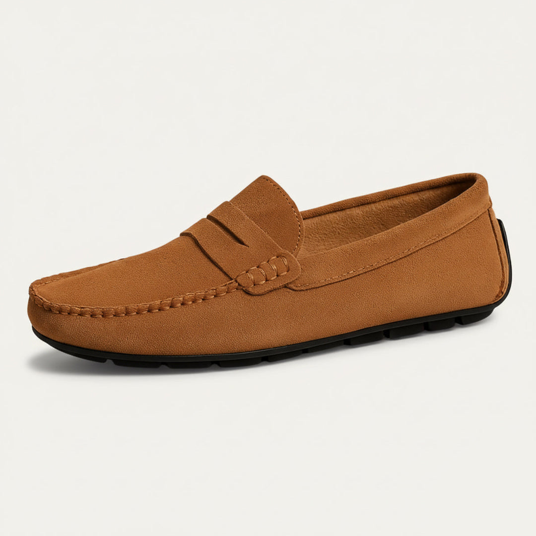 Men’s Loafers with Slip‑On Design and Insole Details