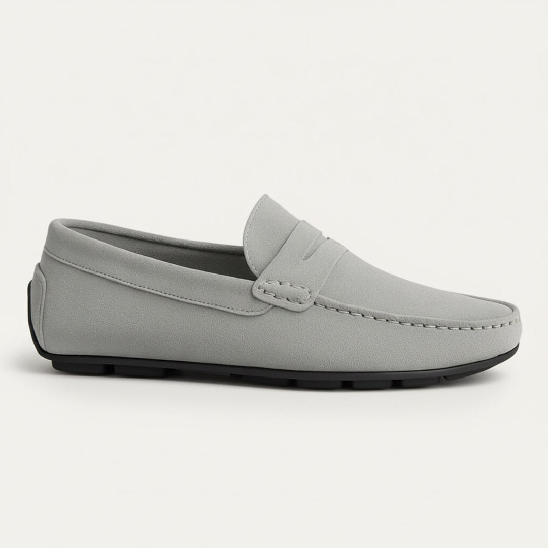 Men’s Loafers with Slip‑On Design and Insole Details