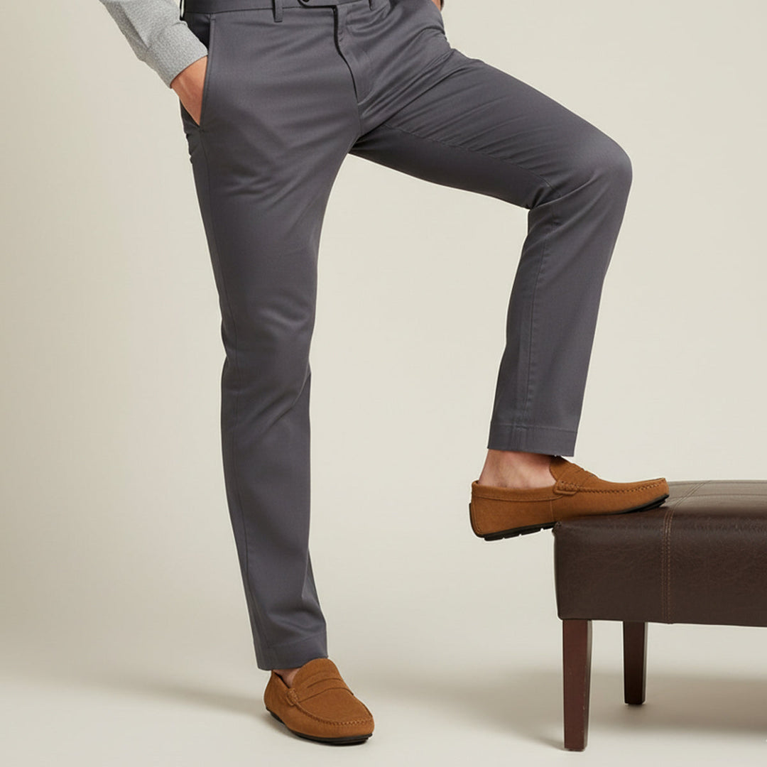 Men’s Loafers with Slip‑On Design and Insole Details