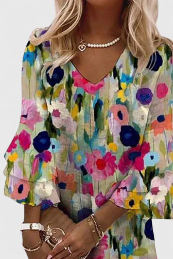 Women's Floral A-Line Mini Dress