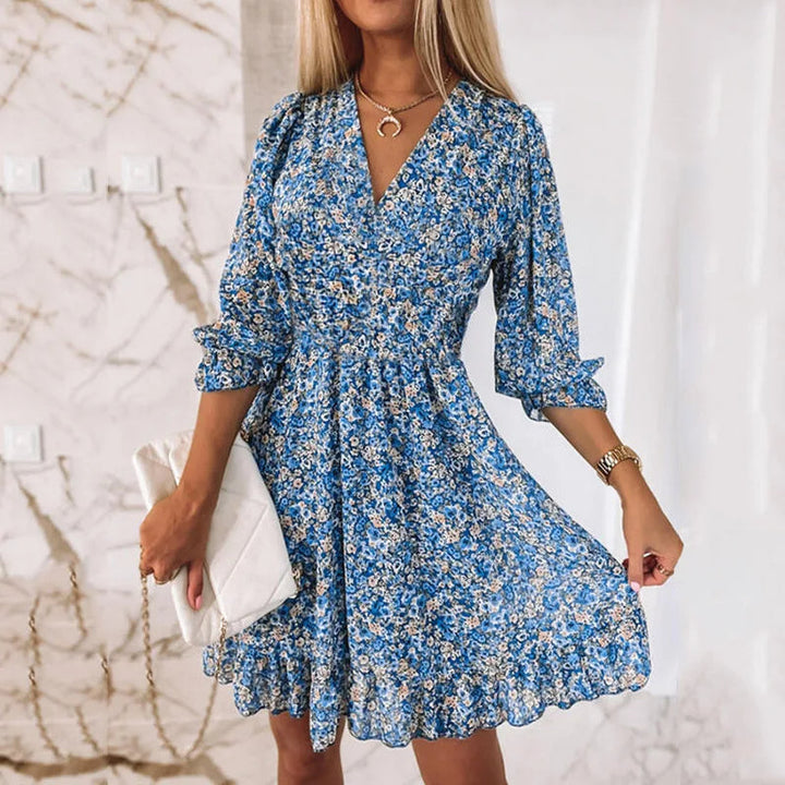 Women's Floral A-Line Mini Dress