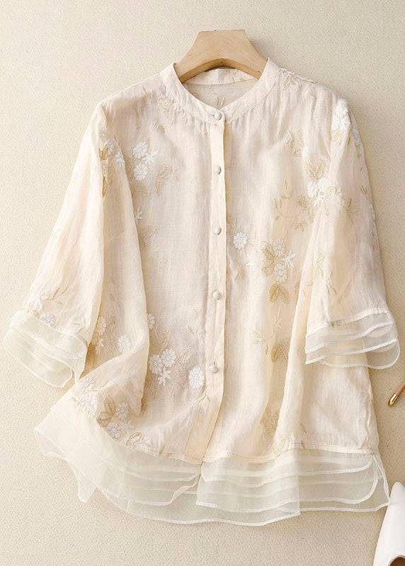 Women's Floral Button-Down Blouse