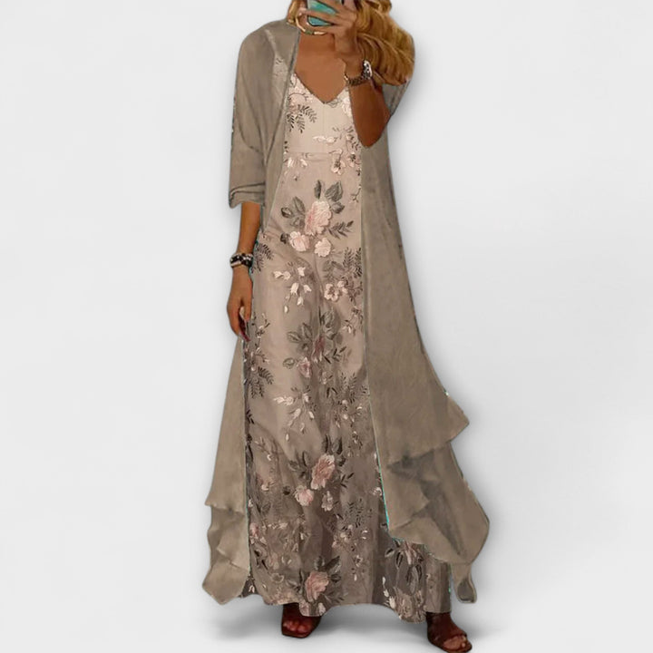 Women's Floral Slip Maxi Dress