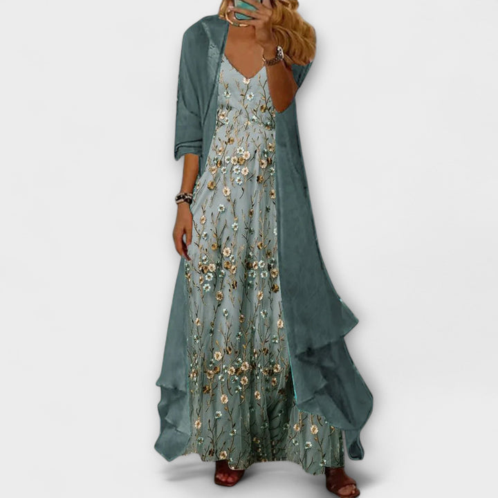 Women's Floral Slip Maxi Dress