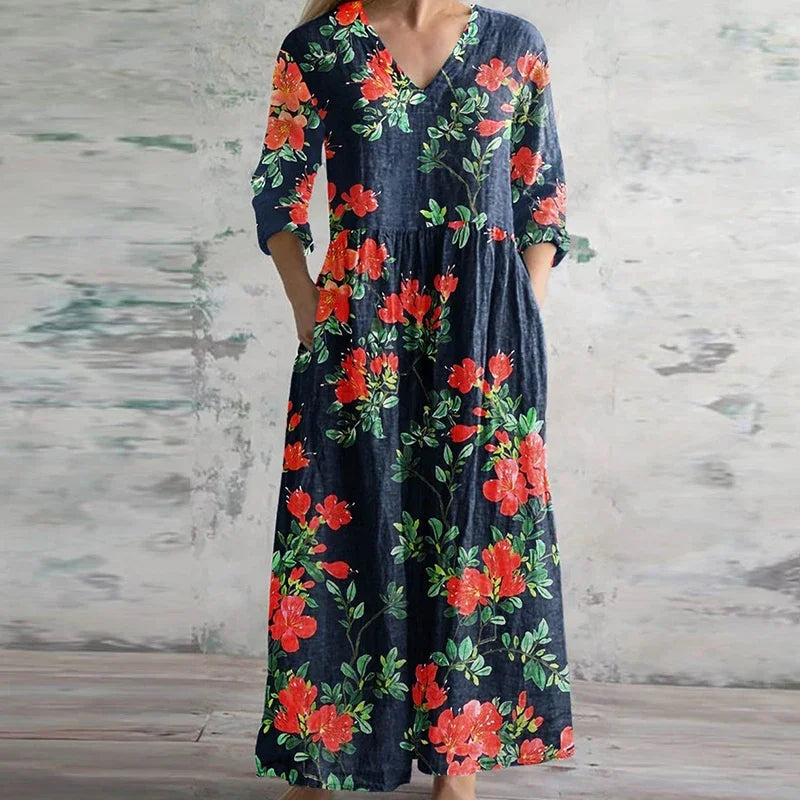 Women's Floral Summer Maxi Dress