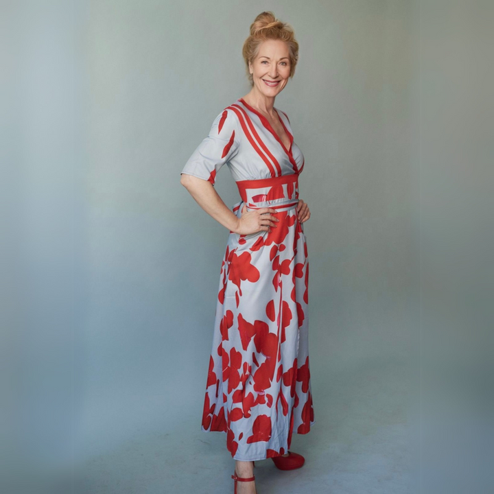 Women's Floral Wrap Maxi Dress