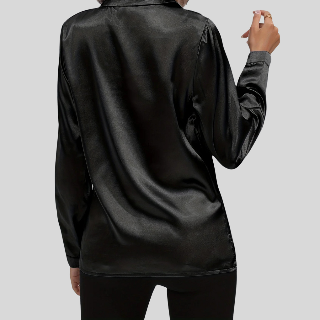 Women's Long Sleeve Button-Down Blouse