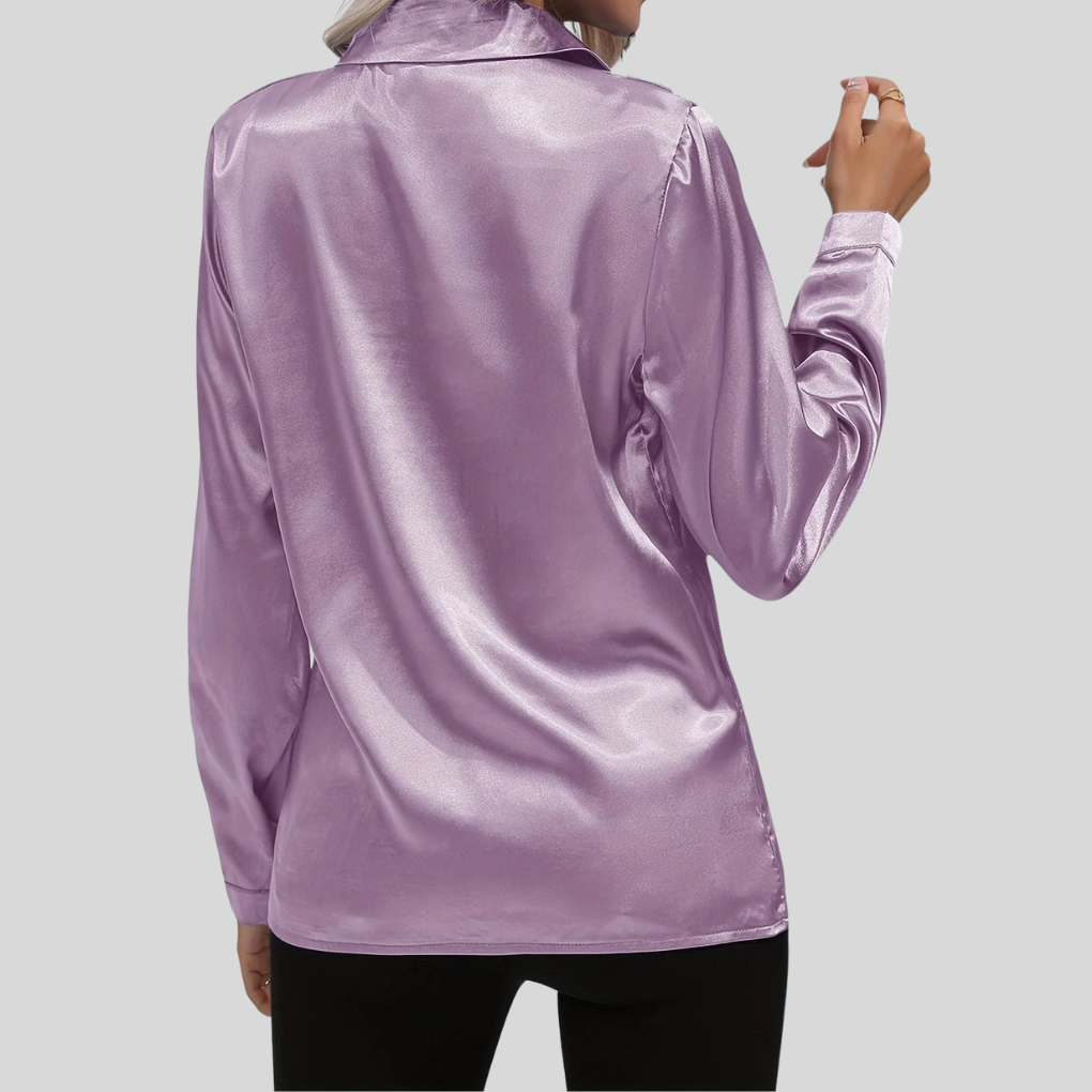 Women's Long Sleeve Button-Down Blouse