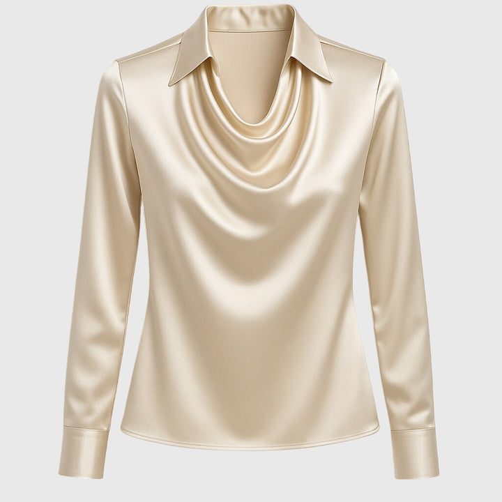Women's Long Sleeve Collared Blouse