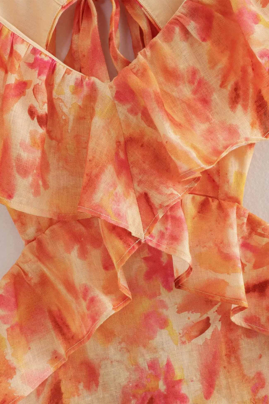 Women's Ruffle Floral Summer Maxi Dress